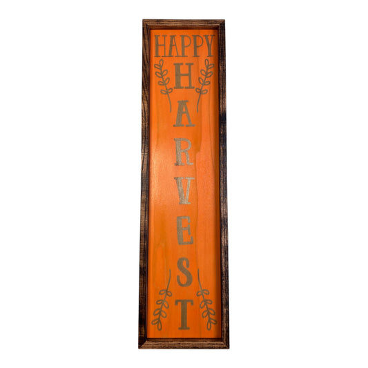 Happy Harvest - Vertical Fall Sign