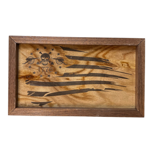 Distressed 1776 Flag Sign - Small